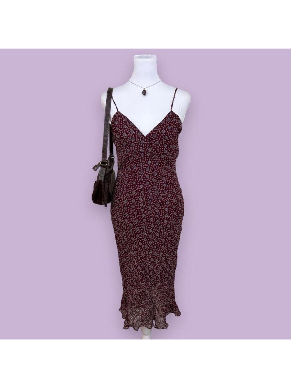 90s floral grunge cami dress